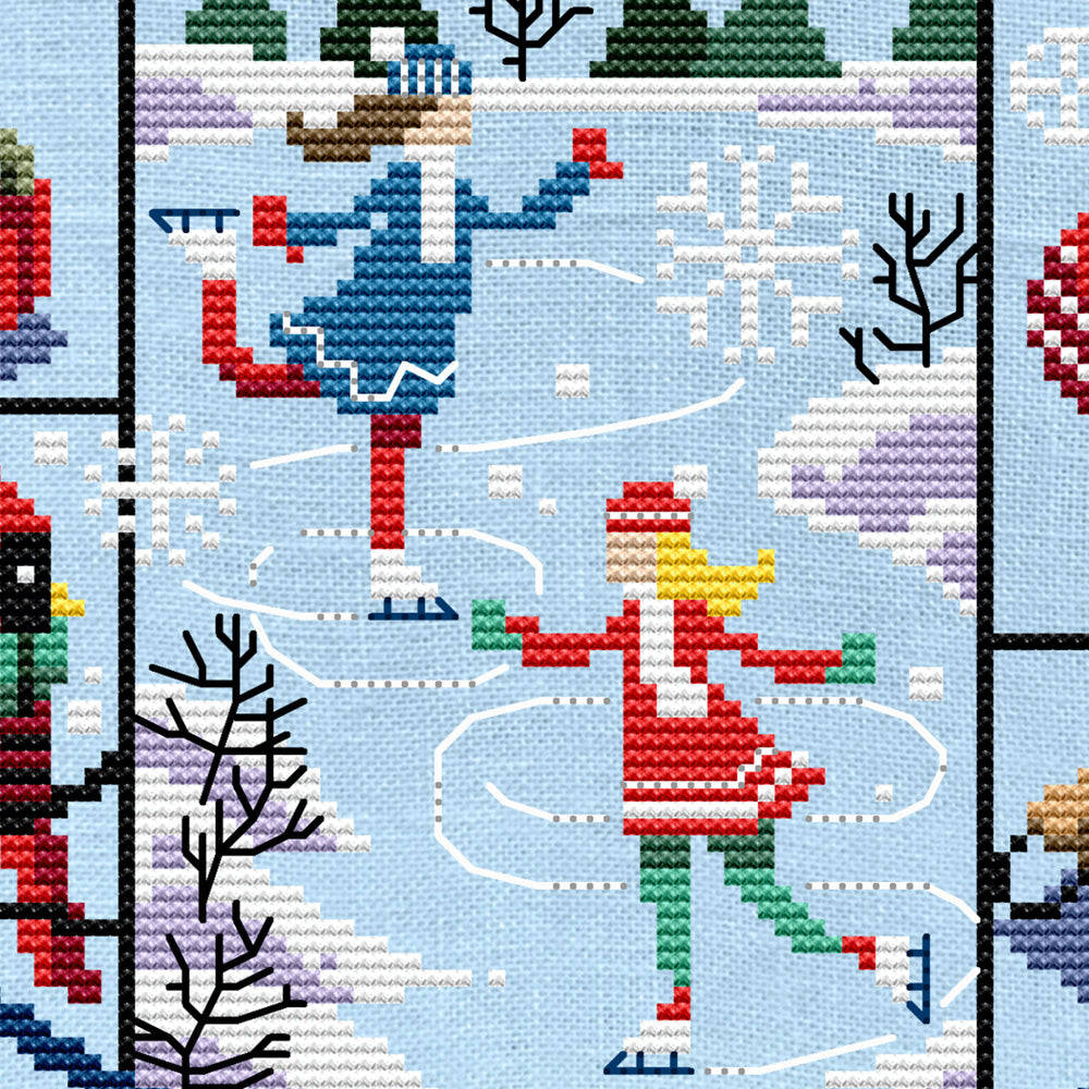 Snow Days Cross Stitch Pattern - Digital Download