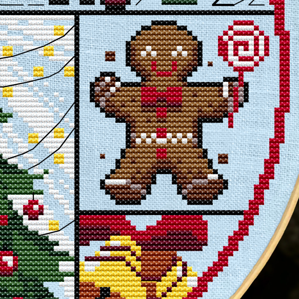 Christmas Cheer Cross Stitch Pattern - Digital Download