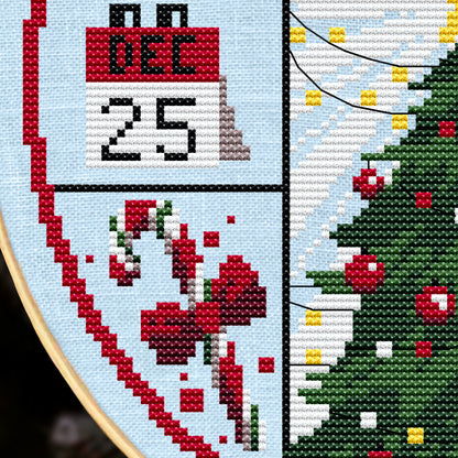 Christmas Cheer Cross Stitch Pattern - Physical Leaflet