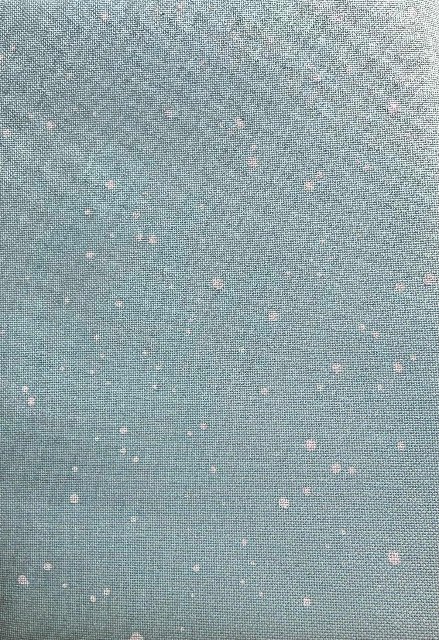 Lugana Snow Fabric 32 count Mint Splash Fat Quarter
