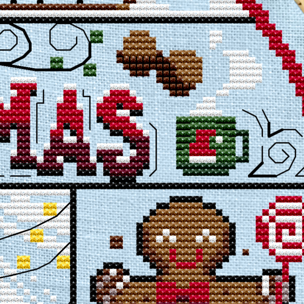 Christmas Cheer Cross Stitch Pattern - Digital Download