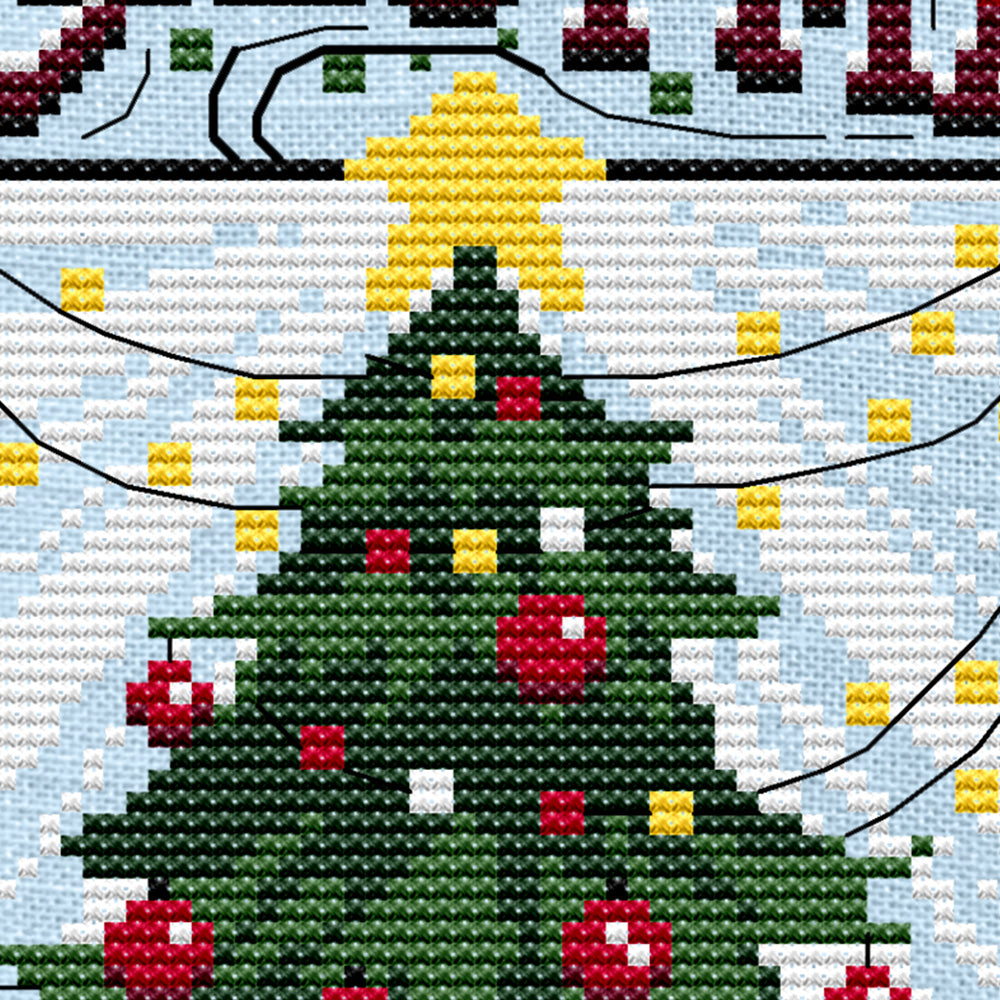 Christmas Cheer Cross Stitch Pattern - Digital Download