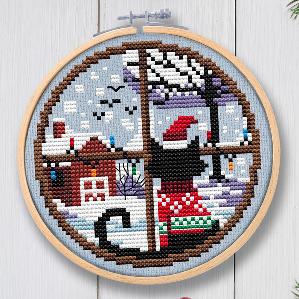 The Jolly Trio Cross Stitch Pattern - Digital Download