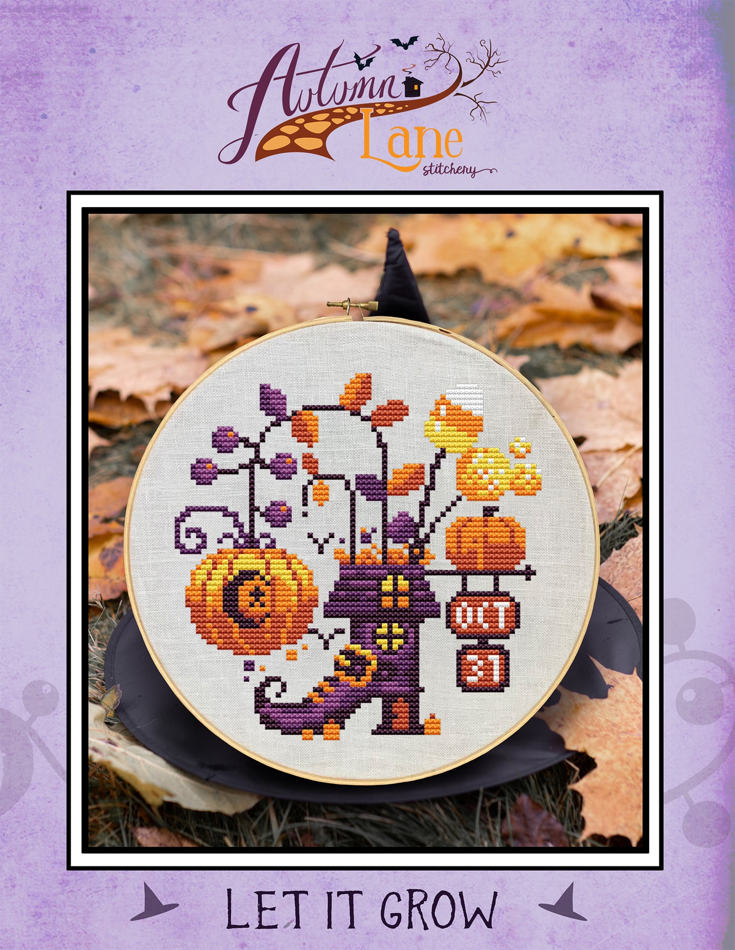 Let it Grow Cross Stitch Pattern - Physical Leaflet