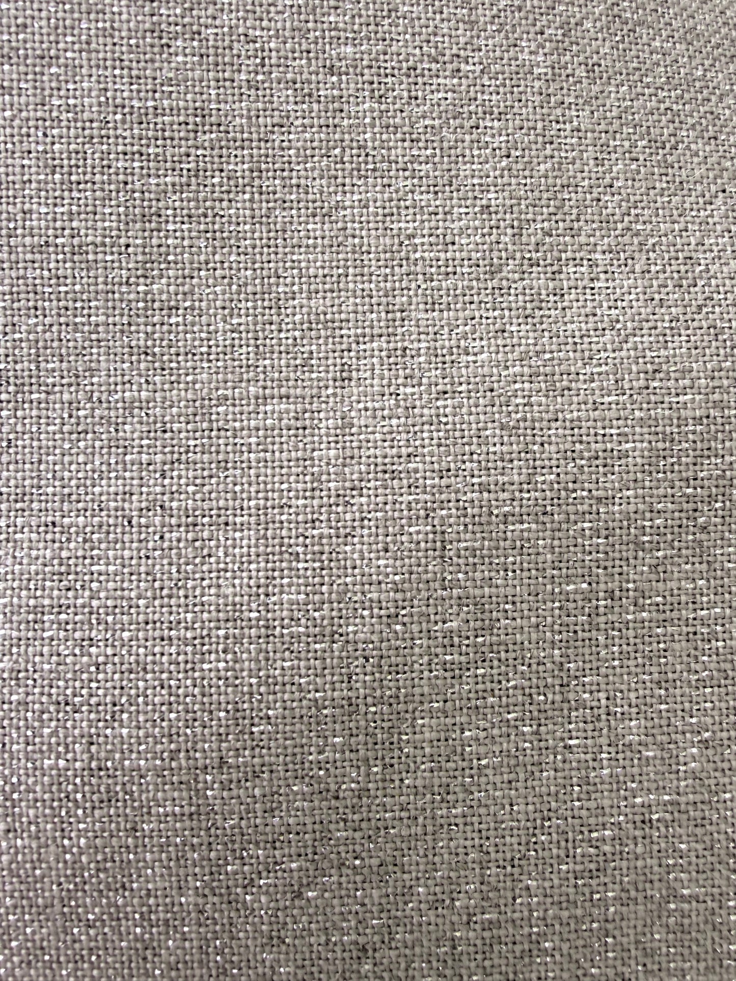 Silver Sparkle Raw Linen Fat Quarter 18x27