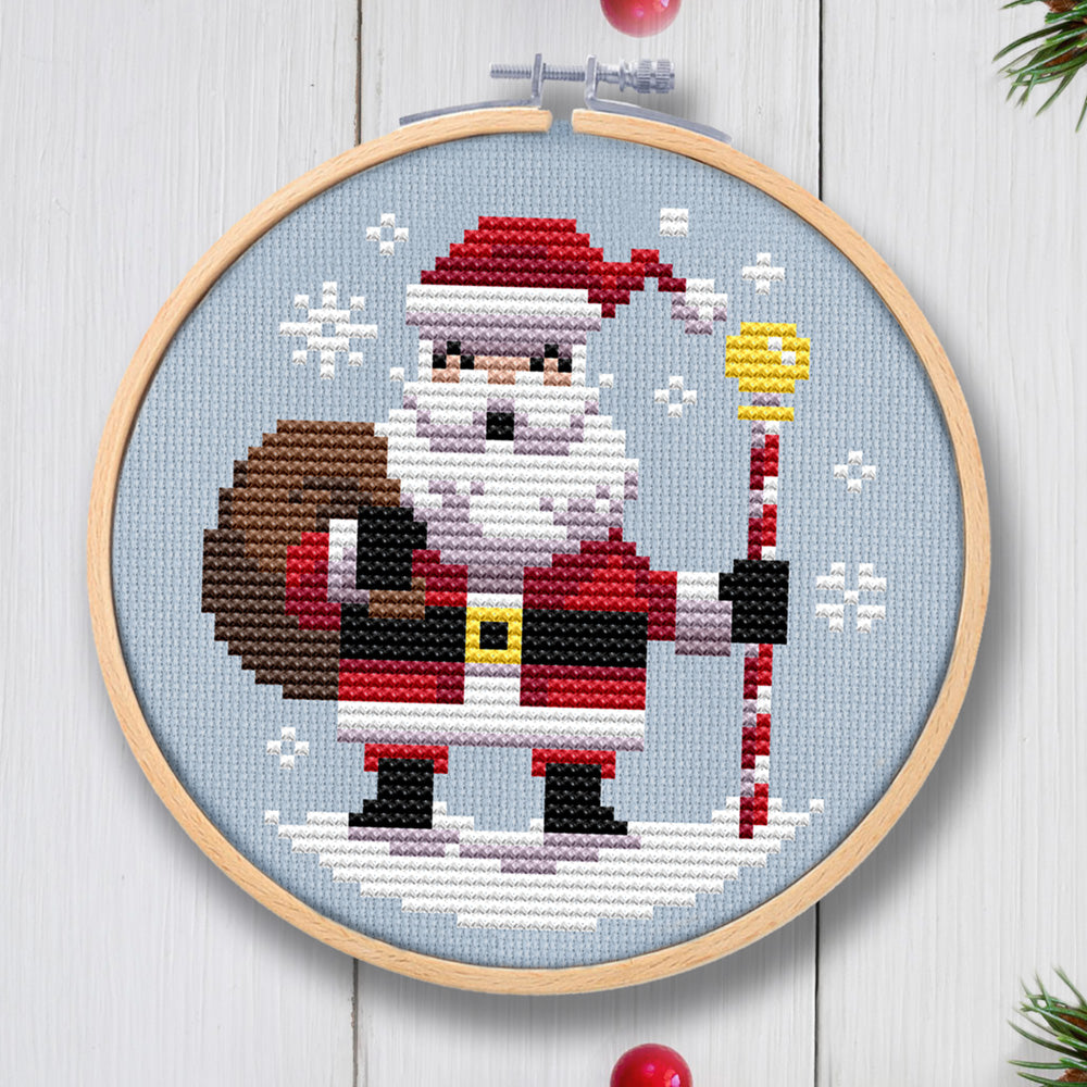 The Jolly Trio Cross Stitch Pattern - Physical Leaflet