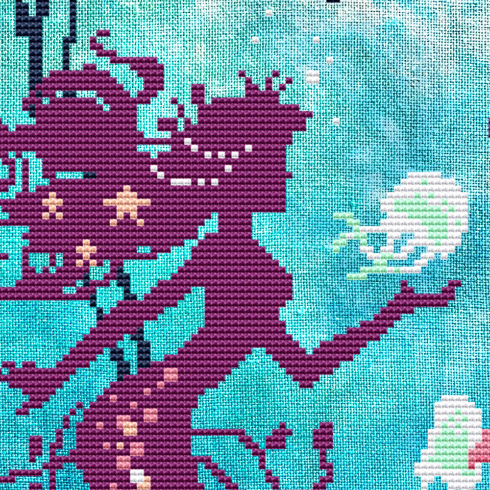 My Little Minnow Cross Stitch Pattern - Digital Download