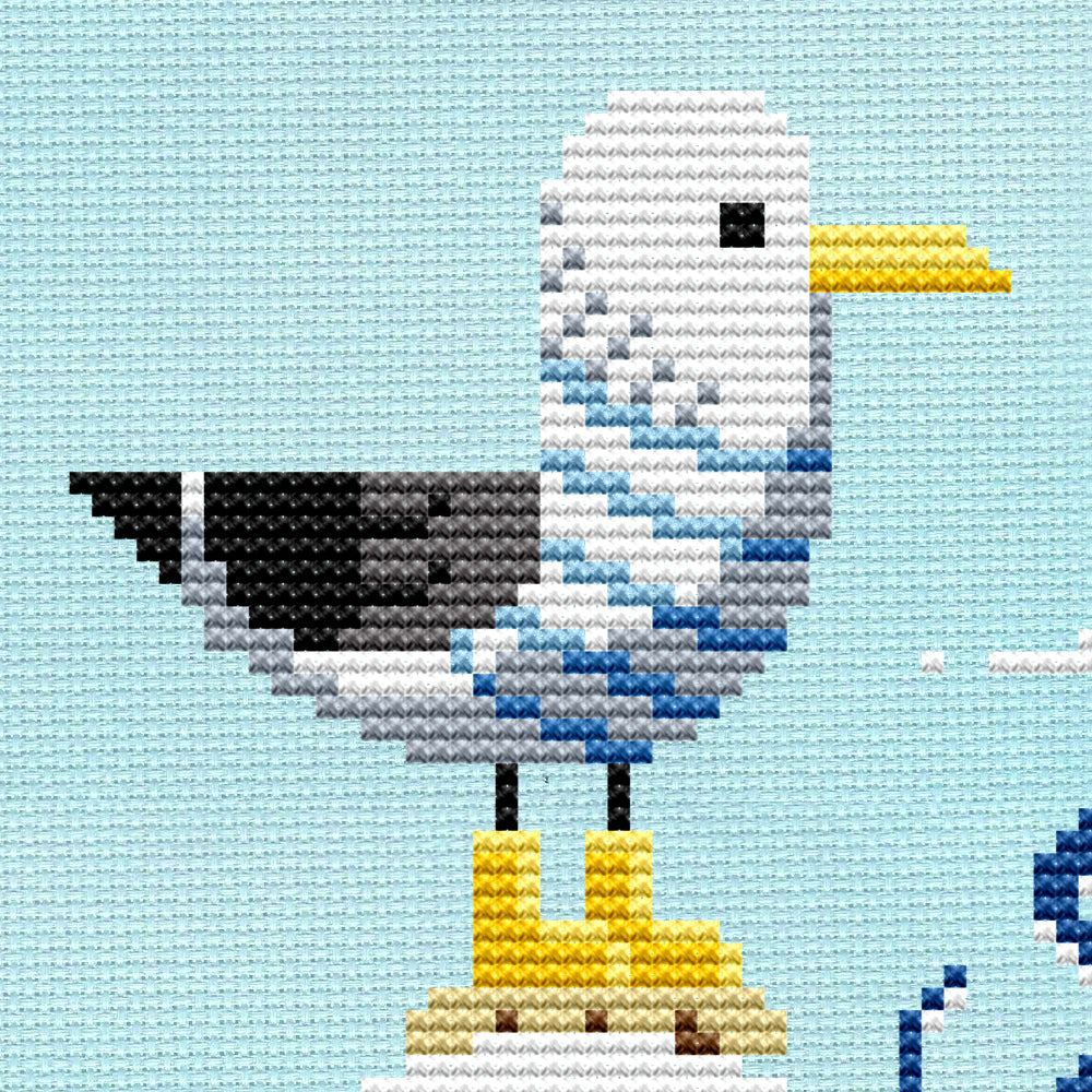 image of a cartoon seagull