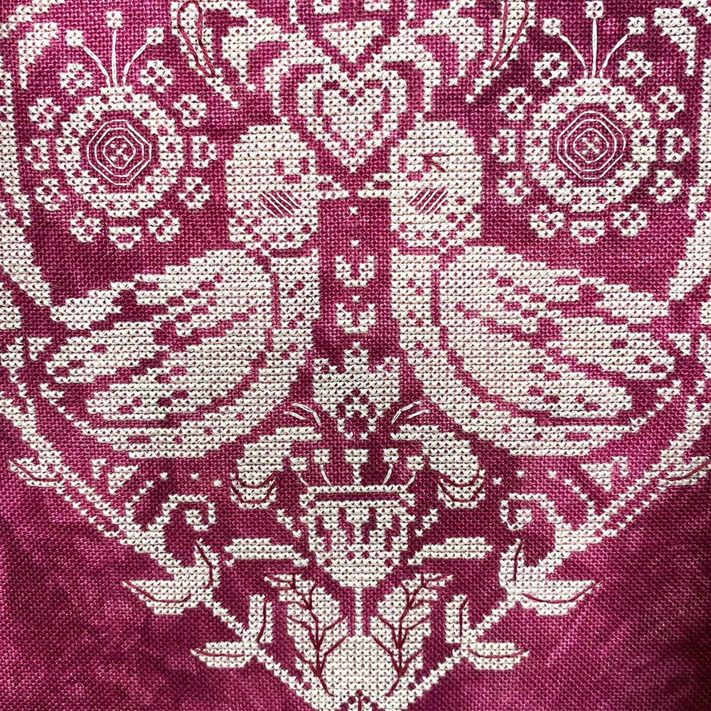 Love Birds Cross Stitch Pattern - Physical Leaflet