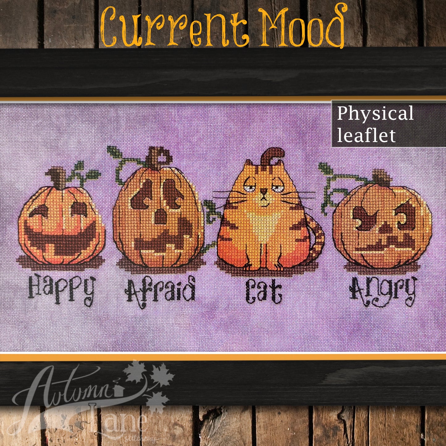 Current Mood Cross Stitch Pattern - Physical Leaflet