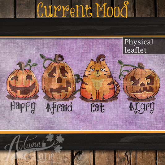 Current Mood Cross Stitch Pattern - Physical Leaflet