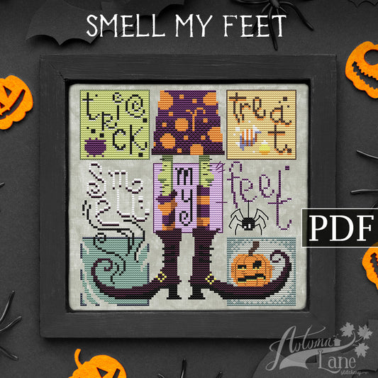 Smell My Feet Cross Stitch Pattern Digital Download