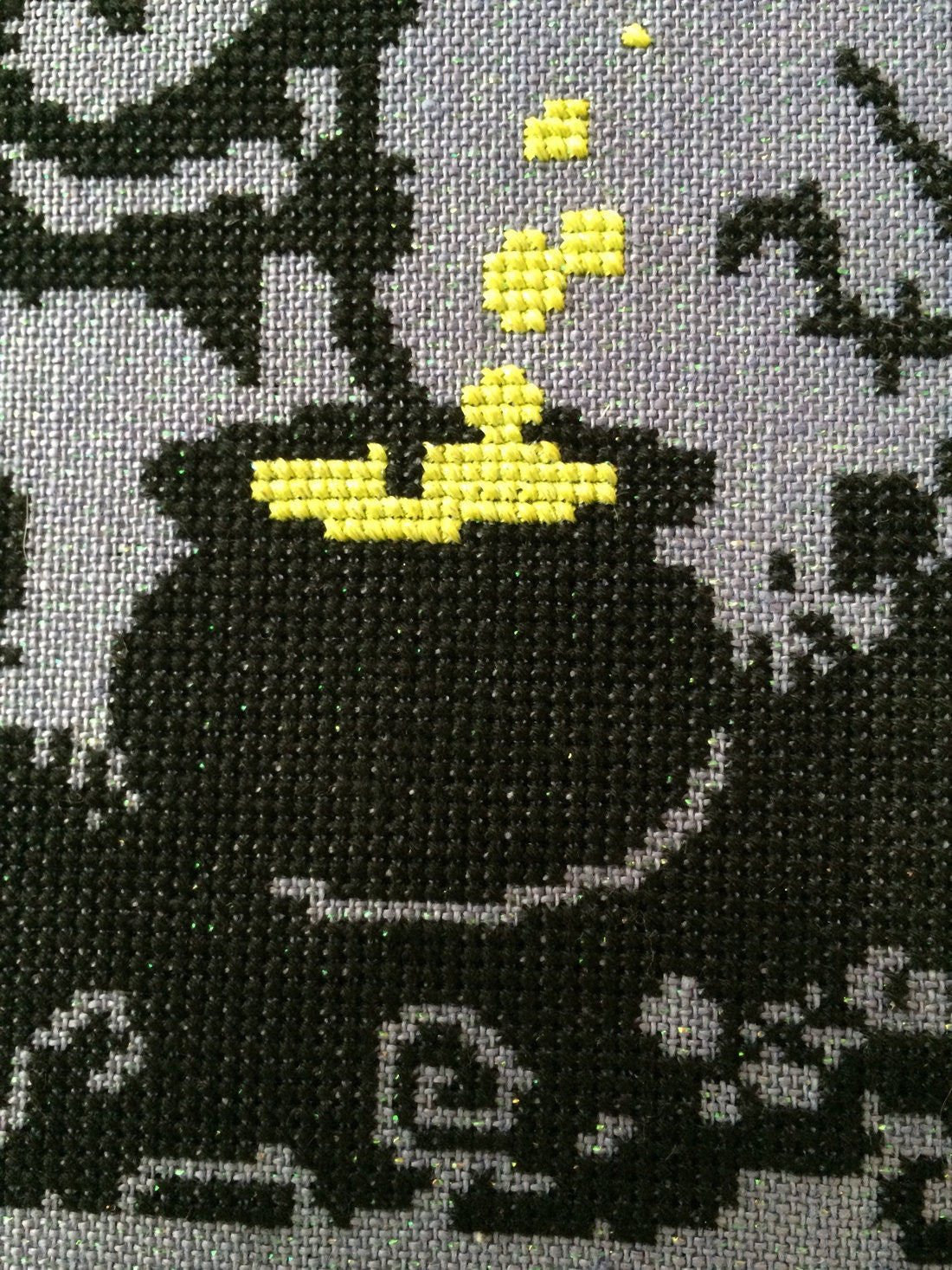 Midnight Brew Witch Cross Stitch Pattern - Physical Leaflet