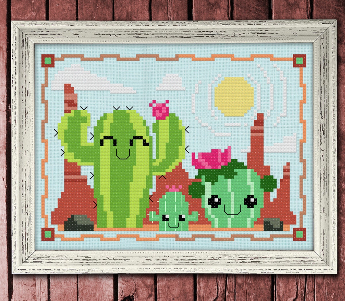 Three's Company Cross Stitch Pattern - Digital Download