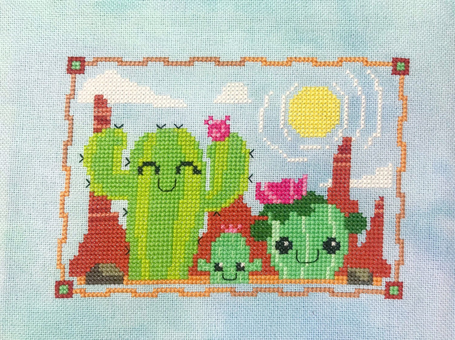 Three's Company Cross Stitch Pattern - Physical Leaflet