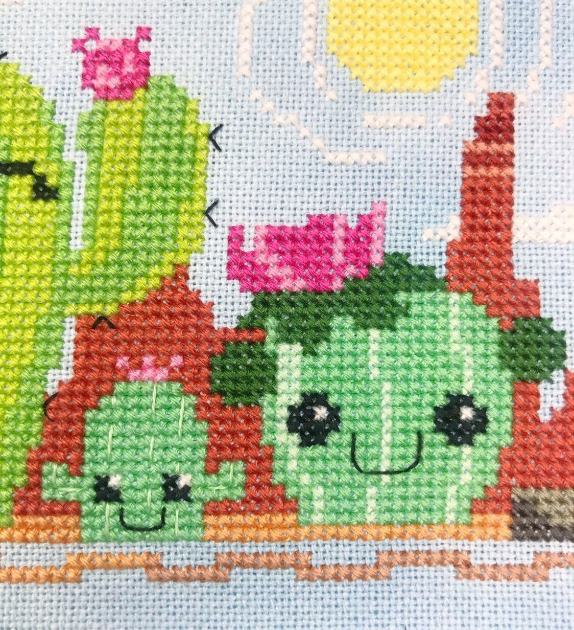 Three's Company Cross Stitch Pattern - Physical Leaflet