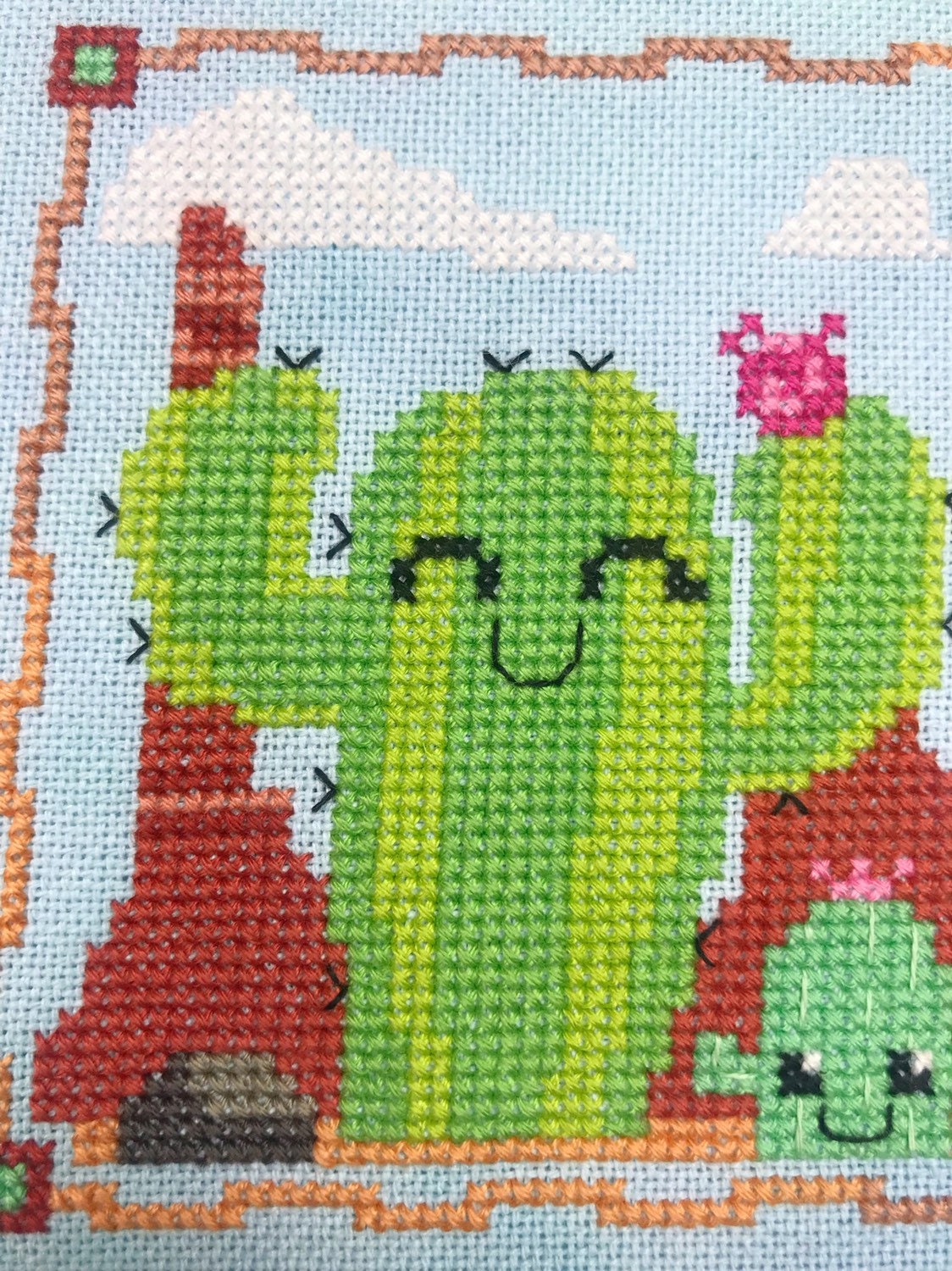 Three's Company Cross Stitch Pattern - Physical Leaflet
