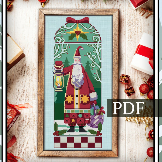 Woodland Santa - Cross Stitch Pattern PDF
