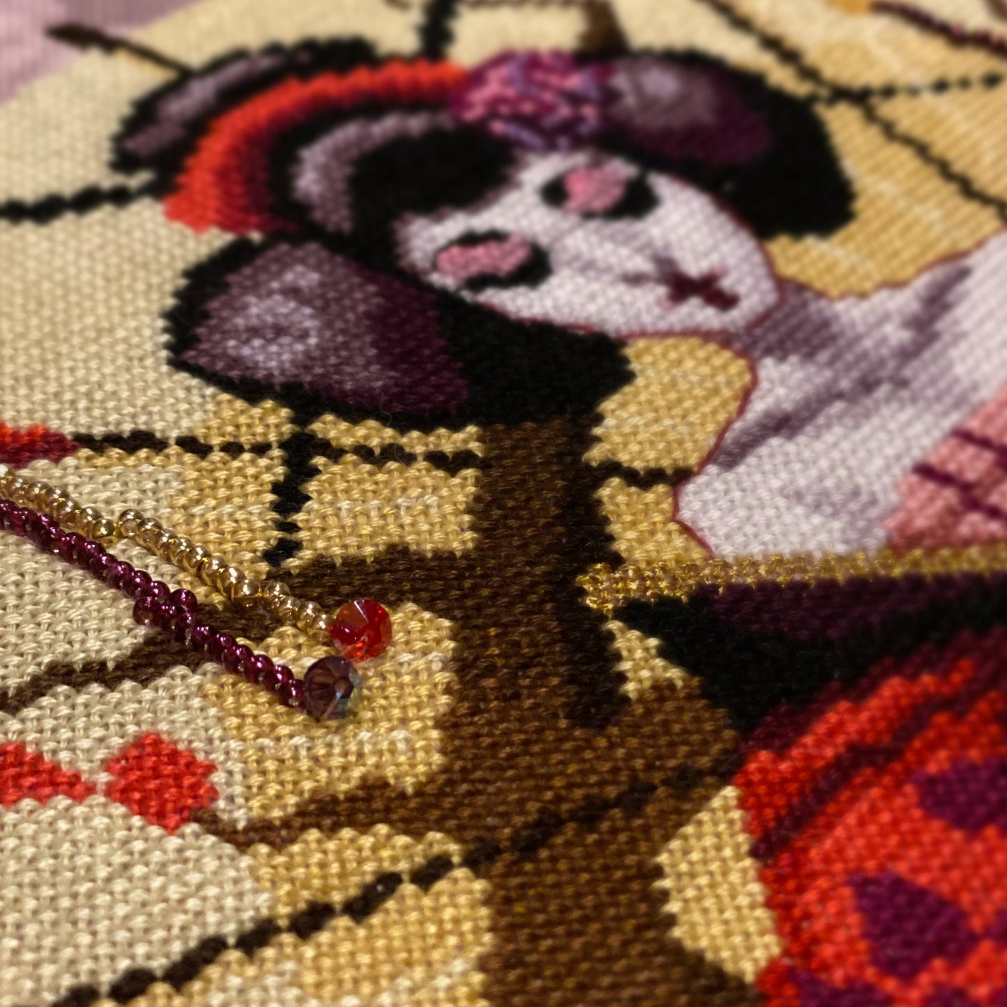 Sakura The Geisha Cross Stitch Pattern - Digital Download