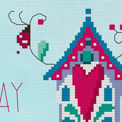 May Flowers Cross Stitch Pattern - Digital Download