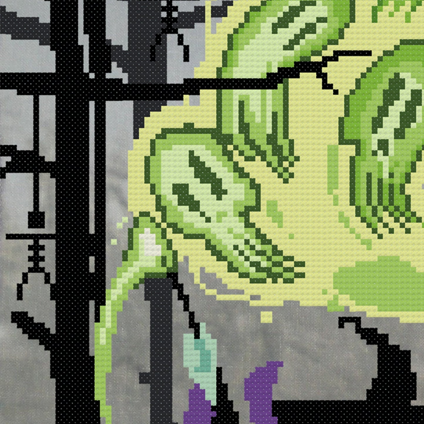 The Witch's Spell Cross Stitch Pattern - Physical Leaflet