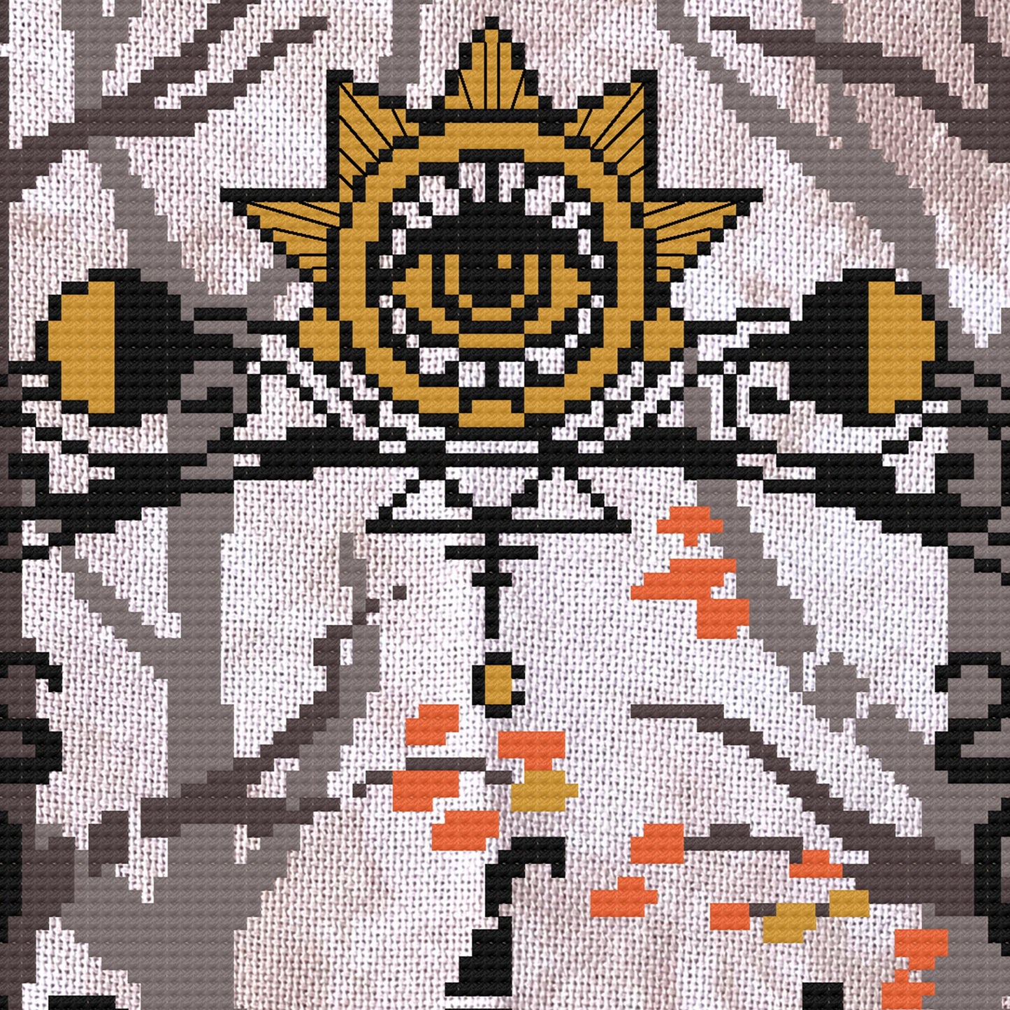 Lunar Witch Cross Stitch Pattern - Digital Download