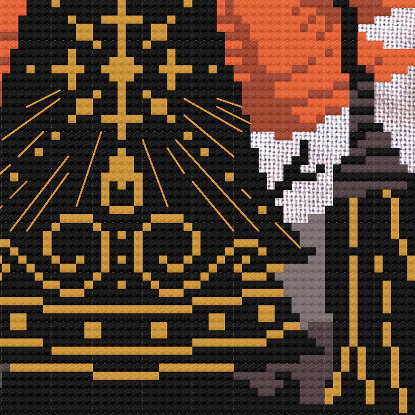 Lunar Witch Cross Stitch Pattern - Digital Download