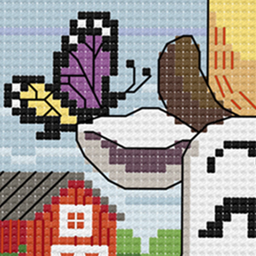 Best Friends Cross Stitch Pattern - Digital Download