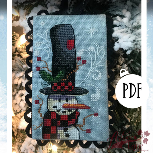 Frosty the Snowman cross stitch Pattern - Digital Download