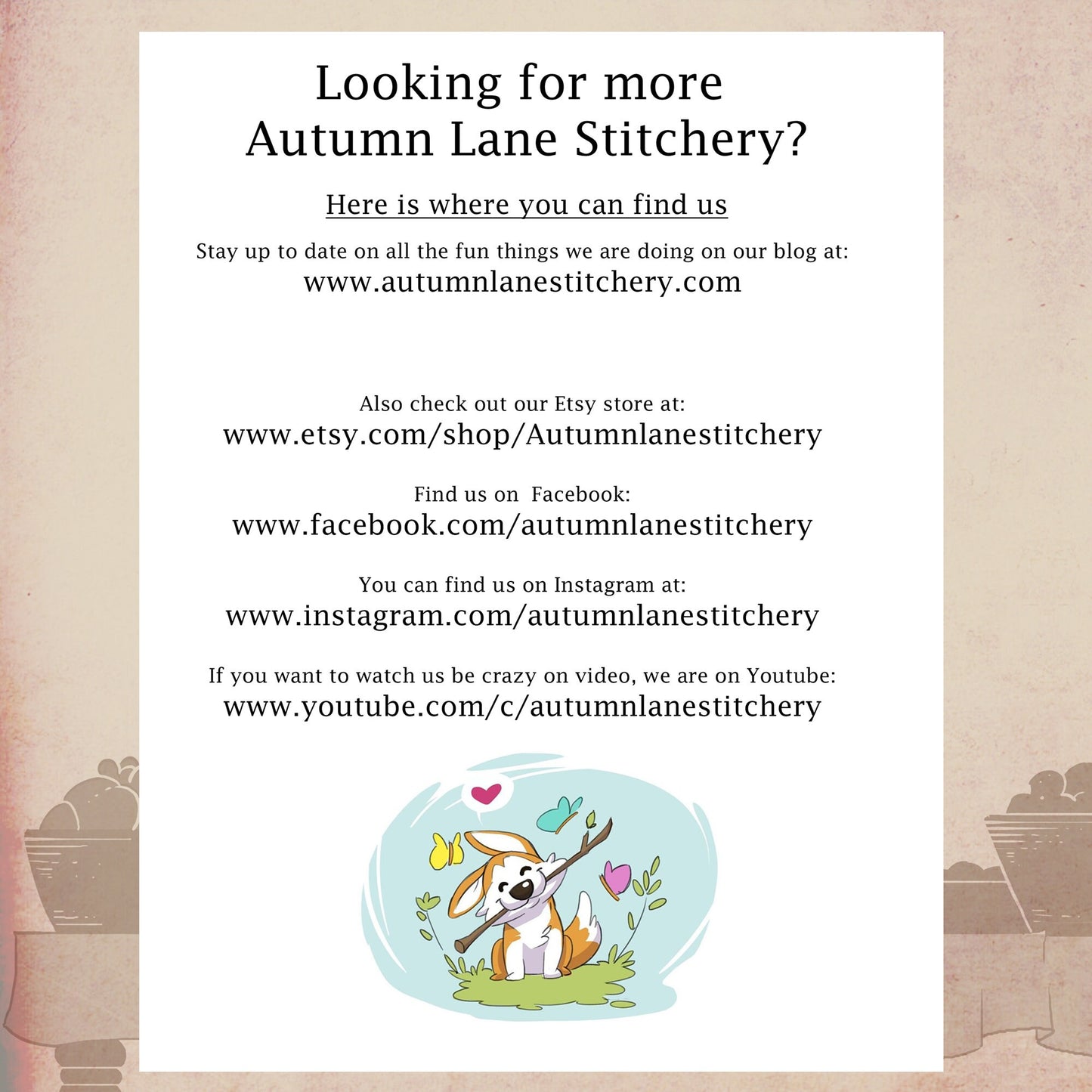 Matilda the Pumpkin Witch Cross Stitch Pattern - Physical Leaflet