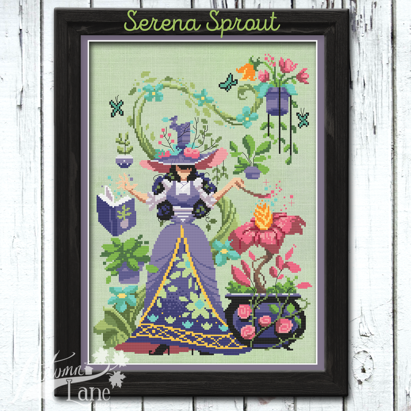 Serena Sprout Cross Stitch Pattern - Physical Leaflet