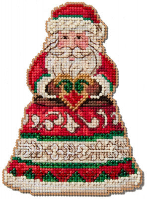 Santa Holding Heart Jim Shore Mill Hill Bead Kit