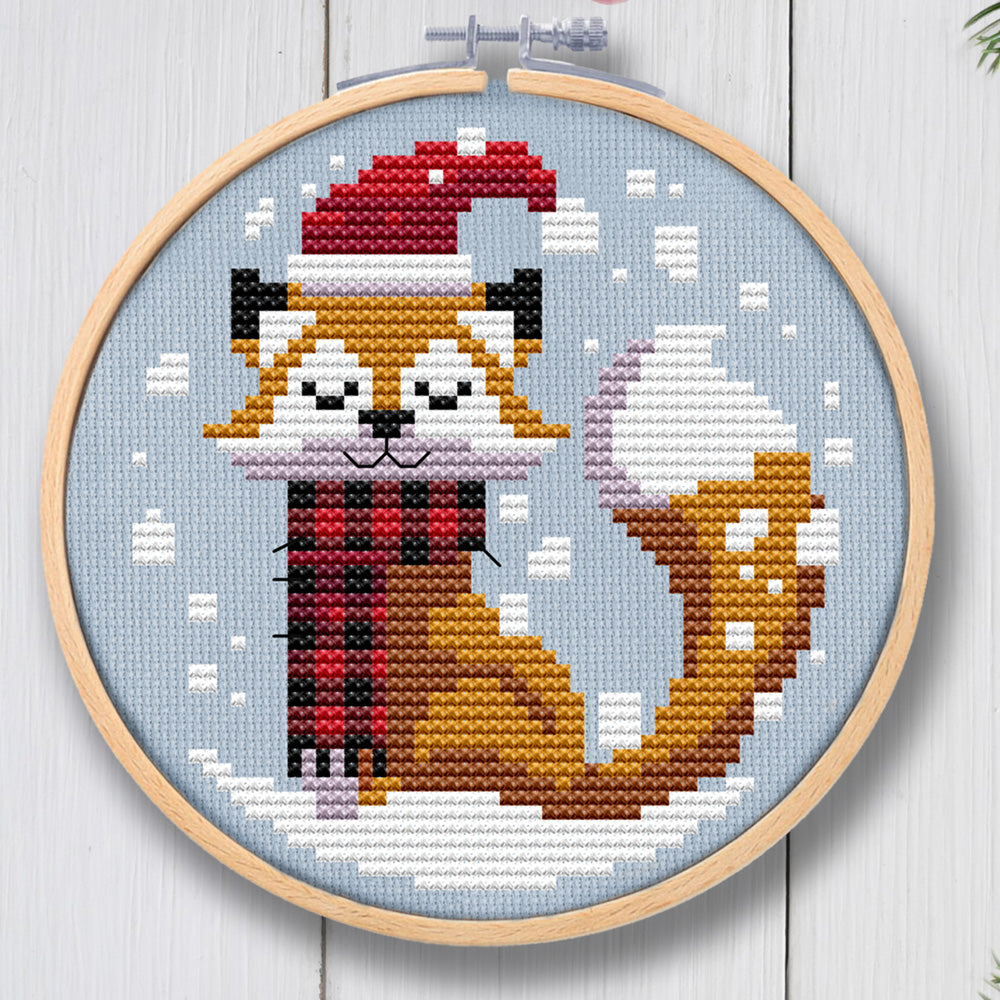 The Jolly Trio Cross Stitch Pattern - Physical Leaflet