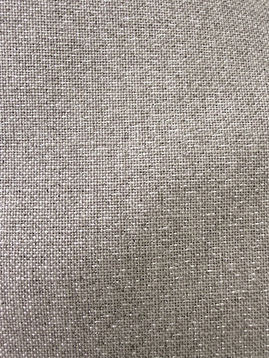 Silver Sparkle Raw Linen Fat Quarter 18x27