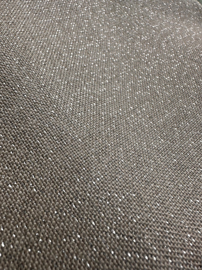 Silver Sparkle Raw Linen Fat Quarter 18x27