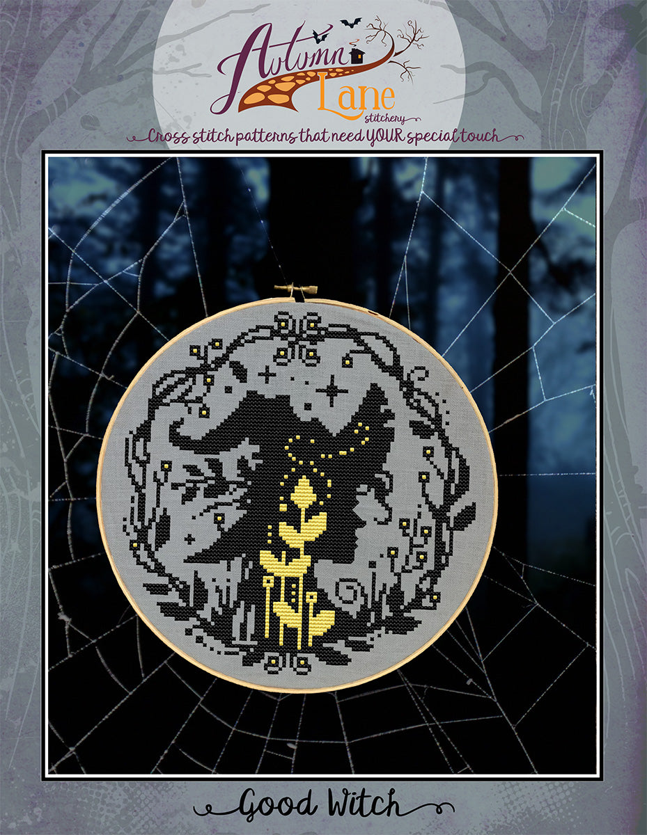 Good Witch Bad Witch Cross Stitch Pattern - Digital Download
