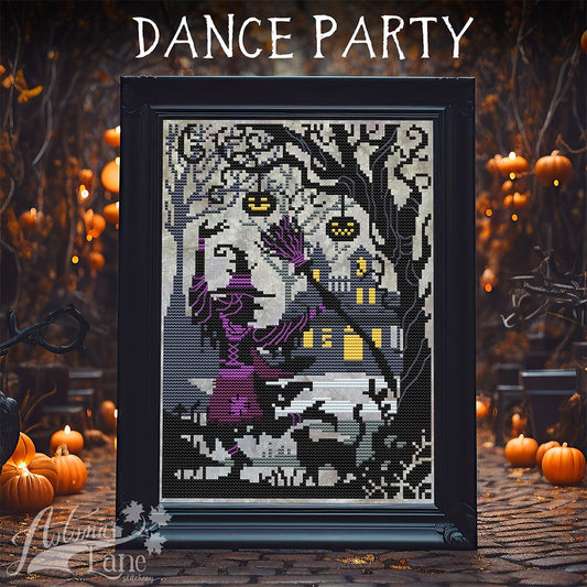 Dance Party Cross Stitch Pattern - Physical Leaflet