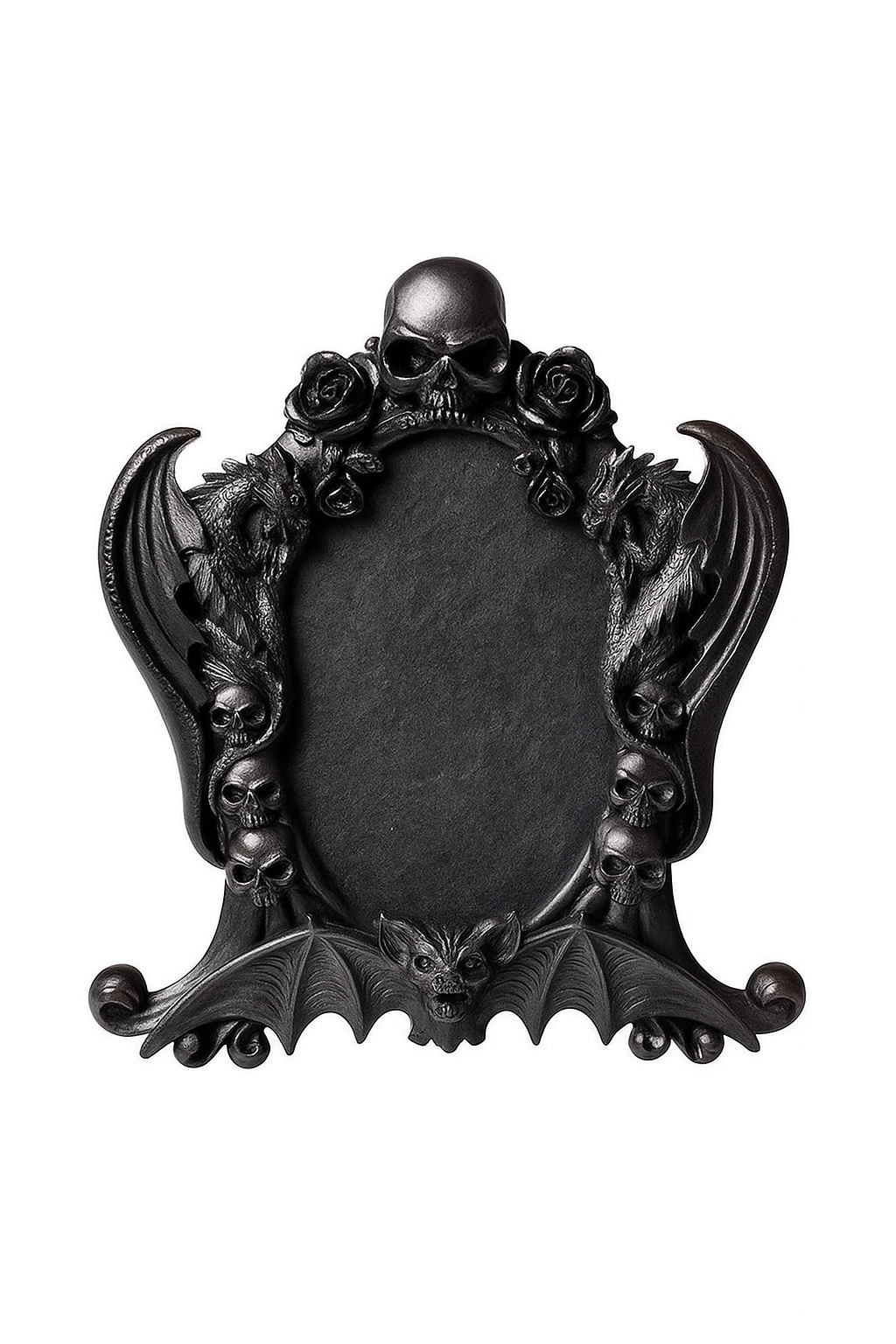 Gothic Bat and Skull Frame