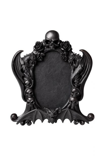 Gothic Bat and Skull Frame