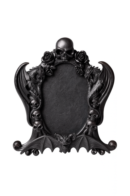 Gothic Bat and Skull Frame