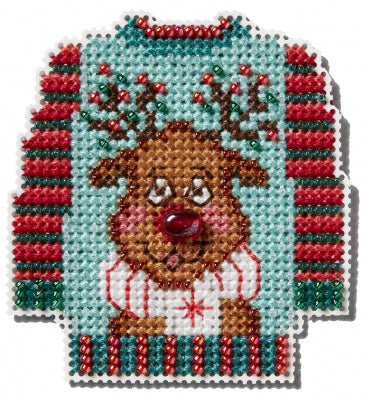 Mill Hill Ugly Sweater Ornament Kit Winter Holiday Collection