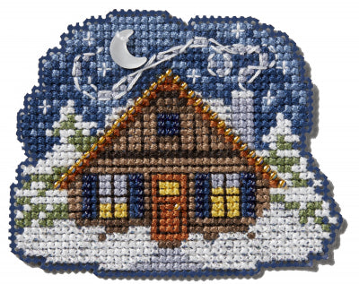 Mill Hill Cozy Cabin Ornament Kit Winter Holiday Collection