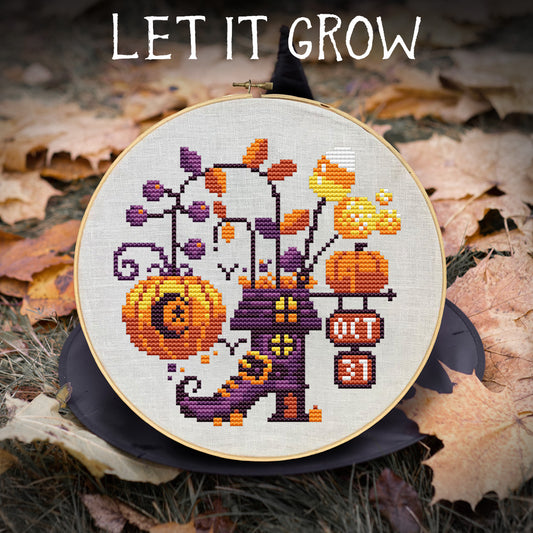 Let it Grow Cross Stitch Pattern - Physical Leaflet