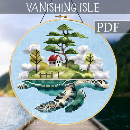 Vanishing Isle Cross Stitch Pattern - Digital Download