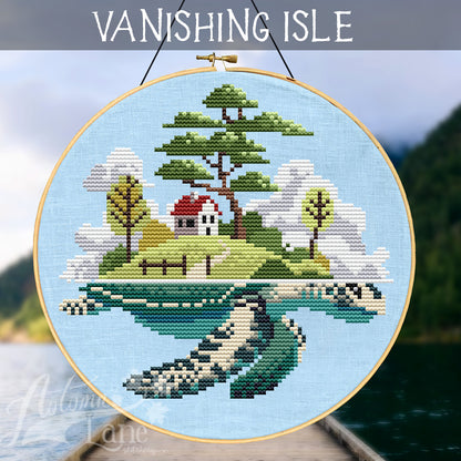 Vanishing Isle Cross Stitch Pattern - Physical Leaflet