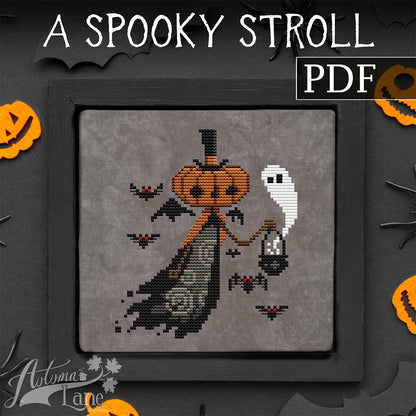 A Spooky Stroll Digital Download AND Frame Combo