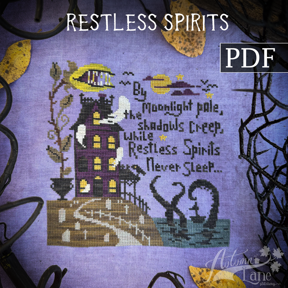 Restless Spirits Cross Stitch Pattern - Digital Download