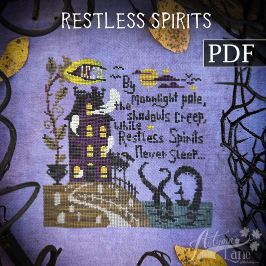 Restless Spirits Cross Stitch Pattern - Digital Download