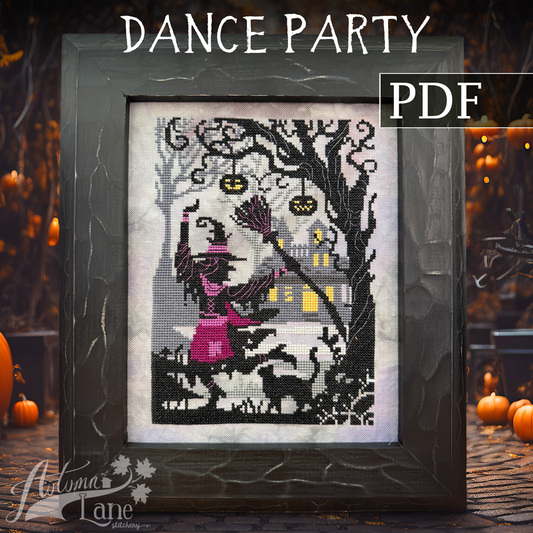 Dance Party Cross Stitch Pattern - Digital Download
