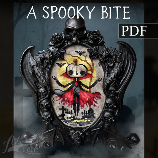 A Spooky Bite Cross Stitch Pattern - Digital Download